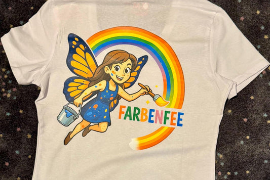 Mein erster Druck? Die Farbenfee.